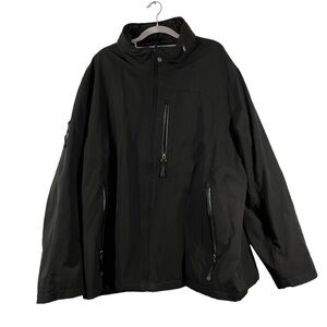 Tumi Tech Hooded Black Jacket with Long Sleeves